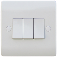 White Sockets & Switches